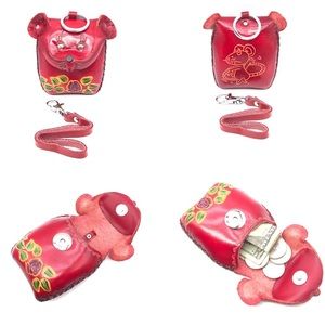 IXYVIA Handmade Animal Mouse Money Coin Purse